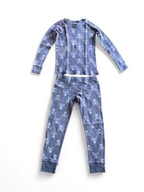 Cherokee Kids Skull & Crossbones Thermal Set M 8/10